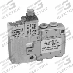 AVENTICS Solenoid Air Control Valve: Five-Way / Two-Position, Female 4 mm Push-On, 4 mm Push-On (MPN R422103556). Key specifications — attr1078830: Aluminum; attr1078874: Spring Return; attr1078854: Normally Open/Normally Closed.