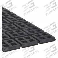 MASON Vibration Isolator Pad: Neoprene, Waffle Pad Top, 18 in Lg, 18 in Wd, 3/8 in Ht (MPN 4C972). Key specifications — Isolator Material: Neoprene; Brand: MASON.