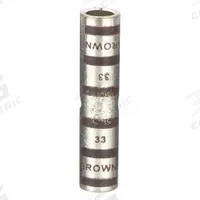 THOMAS & BETTS Open Barrel Splice: 2 AWG Wire Size, Brown Code, 1.88 in, Copper Barrel, 33 Die (MPN 54807). Key specifications — Die Code: 33; Brand: THOMAS & BETTS; Color Code: Brown.
