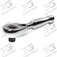 TEKTON Quick-Release Ratchet: Pear, Reversible, 3 in Overall Lg, Polished, 4° Min Arc Swing (MPN SRH11003). Key specifications — attr1205598: Reversible; attr1205605: Quick-Release Included; attr1205626: Polished; attr1228094: Stubby Length; attr1205607: Pear; attr1205624: TEKTON.