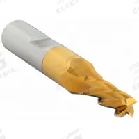 CLEVELAND Square End Mill: High Speed Steel, TiN Coated, 4 Flute, 1/4" Mill Dia, 5/8" LOC (MPN C33611)