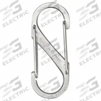 NITE IZE Double Carabiner: 5 lb Working Load Limit, Wire Gate, Stainless Steel (MPN SB1-2PK-11). Key specifications — Brand: NITE IZE; Opening Type: Wire Gate.