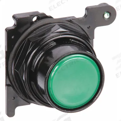 EATON Flush Push Button: 30 mm, Non-Metallic - Flush-Mount Push-Button Operators