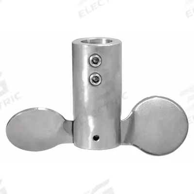 APPROVED VENDOR Folding Propeller: 3 3/4 in Blade Dia, Right Hand, 2 Blades, Stainless Steel - Replacement Propellers for Drum Insertion Mixers