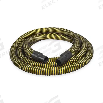 APPROVED VENDOR Suction and Discharge Hose: 3 in Hose Inside Dia., 12 psi, Black/Yellow - Polyethylene Bulk Water Suction & Discharge Hoses with Polyethylene Double Helix Reinforcement
