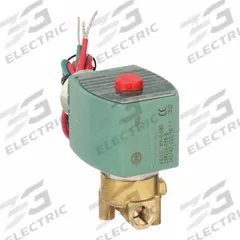 REDHAT Solenoid Valve: 2-Way, Normally Closed, 1/8 in Pipe Size, 220V AC/240V AC, High Flow (MPN 8262H002). Key specifications — Pipe Size: 1/8 in; Voltage: 220V AC; Brand: REDHAT; Coil Enclosure: Watertight.