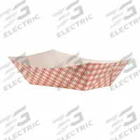 APPROVED VENDOR Disposable Food Tray: 1 Compartments, 3 in Ht, 11 1/8 in Wd, Microwave Safe, 250 PK (MPN EFT1000). Key specifications — Brand: APPROVED VENDOR; Microwave Safe: Yes; Pattern: Plaid; Shape: Rectangular; Tray Type: Food Tray.