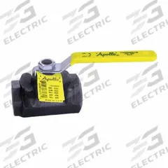 APOLLO Manual Two-Way Ball Valve: 2 in, Carbon Steel, Straight, FNPT x FNPT, Std Port Ball Port (MPN 73A1082427). Key specifications — Brand: APOLLO; Handle: Locking Lever.