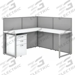 BUSH BUSINESS FURNITURE Modular Cubicle Workstation: 45 in Overall Ht, 60 in Overall Wd, White (MPN EOD360SWH-03K). Key specifications — Brand: BUSH BUSINESS FURNITURE; Office Cubicle Color: White.