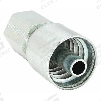 Parker Hydraulic Crimp Fitting: Steel x Steel, Straight, -12 For Hose Dash Size - Parker Crimp Hydraulic Hose Fittings with NPTF Connection