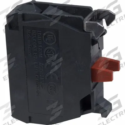 SCHNEIDER Contact Blocks: 22 mm Panel Mounting Size, 1NC, Momentary/Late Break
