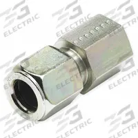 PARKER Compression Fitting Adapter: 1/2 in OD x 1/2 in Pipe Size, 1/2-14 Thread Size (MPN 8-8 GBU-S). Key specifications — Brand: PARKER; Series: Ferulok.