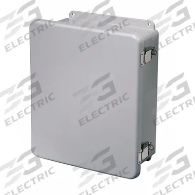 WIEGMANN Enclosure: Fiberglass, 12 in x 12 in x 6 in, NEMA 1/12/3R/4X/6P, Hinged - Fiberglass Submersible Enclosures