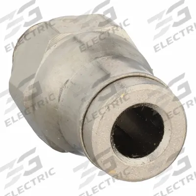 LEGRIS Push-Fit Adapter Fitting: 4 mm OD x 6 mm Pipe Size, Push-to-Connect x Metric - Nickel-Plated Brass Tube Fittings