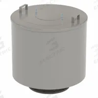 SOLBERG Filter Silencer: 10 in Flange Inlet Size, 3,300 scfm, 31 in Overall Ht, 28.5 in Outside Dia (MPN F-484P-1000F). Key specifications — attr60071: F-484P-1000F; attr60074: SOLBERG.