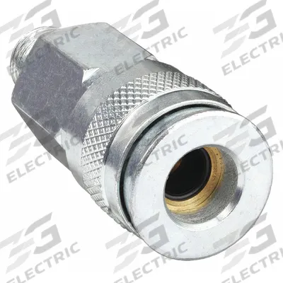 SPEEDAIRE Quick Connect Hose Coupling: 1/4 in Body Size, 3/8 in Hose Fitting Size - Universal Interchange Brass/Steel Quick-Connect Air Coupling Bodies