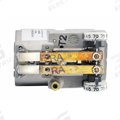 JOHNSON CONTROLS Pneumatic Thermostat: 55° to 85°F (Day/Night), Vertical, No, Day/Night - Dual-Temperature Thermostats