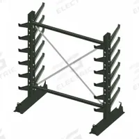 JARKE Cantilever Rack: Starter, Medium-Duty, 80 1/2 in x 45 in x 84 in, Inclined Arm, 2 Usable Sides (MPN CR-7). Key specifications — Arm Style: Inclined; Brand: JARKE.