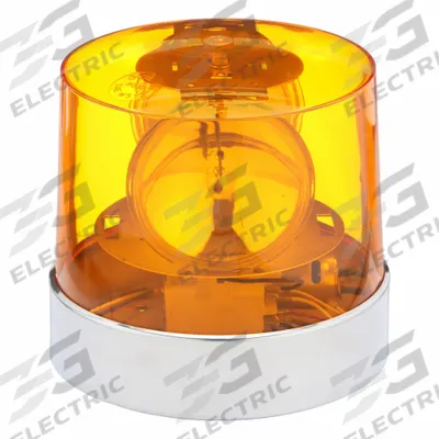 GROTE Flashing Beacon: Flashing Beacon, Amber, 8 7/16 in Overall Wd, 8 1/4 in Overall Ht - Vehicle Flashing Beacons