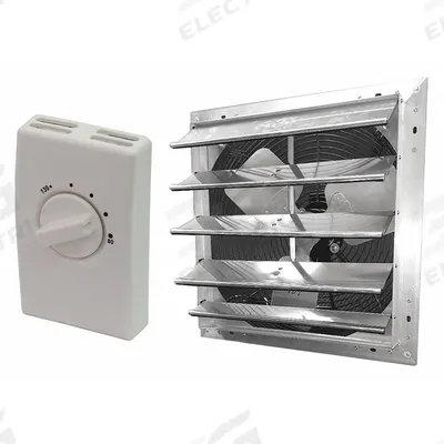 Dayton Attic Exhaust Fan: Gable Mount, Electric Motor, Max. 2,300 sq ft Attic - Gable-Mount Attic Exhaust Fans
