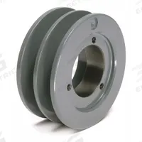 APPROVED VENDOR V-Belt Pulley: B34, 2 Groove, 3.75 in OD, Bushed Bore, SH, Quick Detachable (MPN 342B). Key specifications — Pulley Industry Number: B34; Pitch Diameter: 3.4 in (5L, B); For Belt Section (broad, with similar types): 4L, A, or AX.