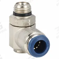 AIGNEP USA Universal Flow Control: Elbow Fitting, Screwdriver Slot, 1/4 in Valve Body Size (MPN 88953-06-04). Key specifications — attr947203: Stainless Steel; attr947205: AIGNEP USA.