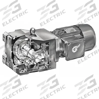 NORD Gearmotor: Right Angle, Single Output Shaft, 3-Phase, TEFC, 23 RPM - Right Angle Shaft Washdown-Duty AC Gearmotors