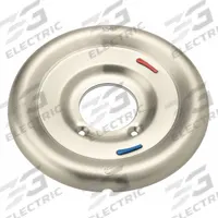 CFG Escutcheon: Compatible Product Type Capstone Bathtub and Shower Faucets, Circle Trim Plate (MPN 168147BN). Key specifications — attr1163972: Capstone Bathtub and Shower Faucets; attr1163979: CFG; attr1163994: Metal; attr1163973: Temperature Control Lever; attr1163983: Circle; attr1226561: Nickel.