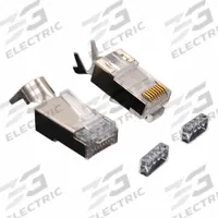 TRIPLETT Connector: Connector, 7 Cable Category, Pass-Through, 100pk Pack Size, 100 (MPN CAT7-HSPJAR). Key specifications — Brand: TRIPLETT; _Pack Size: 100pk.
