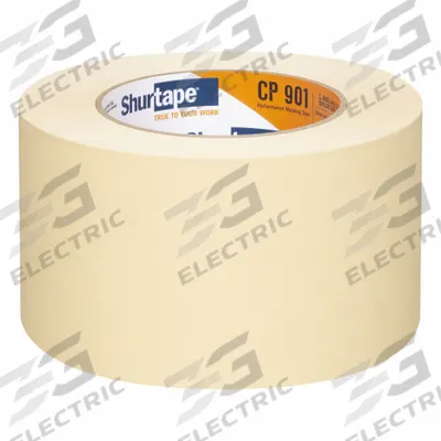 APPROVED VENDOR Masking Tape: CP 901, Tan, 2 13/16 in Roll Wd, 60 1/8 yd Overall Roll Lg - General Purpose Masking Tape