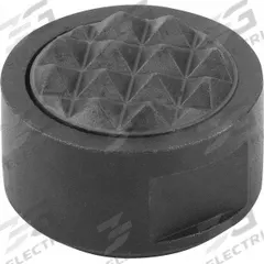 KIPP Rear-Mount Gripper w/Serrated Face: 20 mm Dia, M6, 10 mm Ht, Serrated, Carbide (MPN K0385.20107). Key specifications — Brand: KIPP.