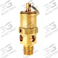 CONRADER Safety Valve: Hard Seat, 1/8 in (M)NPT Inlet (In.), 1/4 in (F)NPT Outlet (In.), Brass (MPN SRH250-1/8-CE-150). Key specifications — attr291993: Hard Seat; attr291998: Brass; attr292007: Stainless Steel; attr292009: Brass; attr294753: CONRADER.
