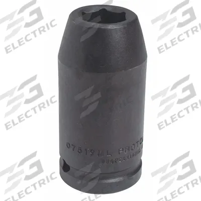 PROTO Impact Socket: 3/4 in Drive Size, Metric, 21 mm Socket Size, 12-Point, Std - 3/4" Drive Impact Sockets