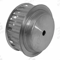 DAYTON Timing Pulley: Trapezoidal, Plain, For T10 Timing Belt Section, For 25 mm Belt Wd, 25 Teeth (MPN 40T10/25-2). Key specifications — Brand: DAYTON; Tooth Profile: Trapezoidal; Finish: Plain.