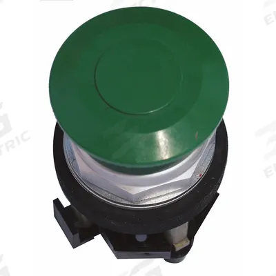 EATON Mushroom Head Push Button: Non-Illuminated, Mushroom Head Profile, Metallic - Mushroom-Head Push Buttons