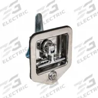 BUYERS PRODUCTS T-Handle Latch,Stainless: Lock, Truck Boxes, 4 7/8 in Overall Ht, Stainless Steel (MPN L8855). Key specifications — Type: Lock; Compatible with Manufacturer Model No.: Universal Truck Boxes; Compatible with Product Type: Truck Boxes; Includes: Gasket; Material: Stainless Steel; Color: Silver; Brand: BUYERS PRODUCTS.
