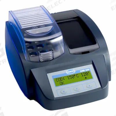 HACH Water Testing Equipment & Meters: (2) 20 mm Vials/(9) 16 mm Vials Cuvettes, 115V AC - Digital Reactors