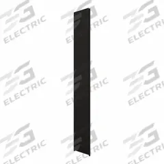 HADRIAN Pilaster: Stainless Steel, Powder-Coated, Black, 82 in Ht, 23 in Wd, 1 1/4 in Thick (MPN 541023-510). Key specifications — Door Swing: Left Hand In/Right Hand Out; Brand: HADRIAN; Color: Black; Finish/Texture: Powder-Coated.