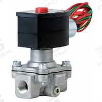 REDHAT Solenoid Valve: 2-Way, Normally Closed, 1/2 in Pipe Size, 110V AC/120V AC, High Flow (MPN EF8215G020). Key specifications — Brand: REDHAT; Pipe Size: 1/2 in; Voltage: 120V AC; Coil Enclosure: Watertight.