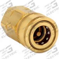 SNAP-TITE Hydraulic Quick Connect Hose Coupling: 1 in, Brass, 14.38 lpm Max. Flow Rate, Nitrile (MPN BVHC16-16F). Key specifications — Thread Size: 1"-11-1/2; Seal Material: Nitrile; Brand: SNAP-TITE.