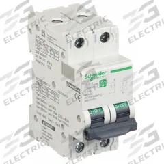 SCHNEIDER IEC Supplementary Protector: 1 A Amps, 500V DC, 5kA at 250V DC, Screw Clamp, C60H-DC, C (MPN M9U21201). Key specifications — Terminal Connection: Screw Clamp; AC Voltage Rating: Not Rated; Curve Type: C; DC Voltage Rating: 500V DC; Max. AIR Rating: 5kA at 250V DC; Series: C60H-DC; Brand: SCHNEIDER.