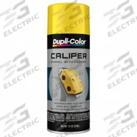 DUPLI-COLOR Automotive Paint: Brake Calipers/Drums/Rotors, Water, Ceramic, Metal, Smooth, No Texture (MPN EBCP10100). Key specifications — Color: Yellow; Coverage Area: 12 to 15 sq ft; Compatible Surface Material: Metal; Finish Texture: No Texture; Sheen: Gloss; Surface Texture: Smooth; Brand: DUPLI-COLOR.
