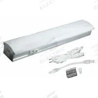 LED Strip Light: 8 in Lg, 188 lm, 4500K, 2.2 W, Plug-In, Silver, Aluminum, 1 in Ht, 120V AC (MPN ZX506-CW-9). Key specifications — attr1262778: 120V AC; attr1262749: Plug-In; attr1262754: Integrated LED; attr1262758: Aluminum; attr1262760: Yes; attr1262765: LED; attr1262776: On/Off; attr1262780: 4500K.