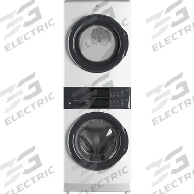 ELECTROLUX Washer Dryer Combo: Gas, White, 4.4 cu ft Washer Capacity - Stacked Washing Machines & Dryers