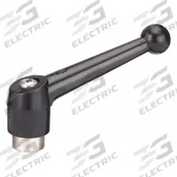 KIPP Adjustable Handle: Zinc w/ SS Thread, 1/2"-13, 110 mm Lg (MPN K0117.5A51). Key specifications — Brand: KIPP.