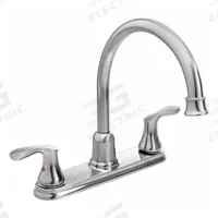CLEVELAND FAUCET GROUP Kitchen Faucet: 40617, Metal, Centerset, Deck, 4 Mounting Holes, Chrome, Arc. Key specifications — Series: 40617; Brand: CLEVELAND FAUCET GROUP.