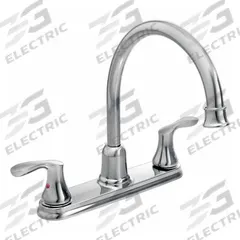 CLEVELAND FAUCET GROUP Kitchen Faucet: 40617, Metal, Centerset, Deck, 4 Mounting Holes, Chrome, Arc. Key specifications — Series: 40617; Brand: CLEVELAND FAUCET GROUP.