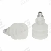 SCHMALZ Vacuum Pad Assembly: Multi-Bellows, 2.5 Folds, M5 Vacuum Port, 21 mm Pad Dia, Clear, 55 A (MPN 10.01.06.00043). Key specifications — attr1019136: 10.01.06.00043; attr1019138: SCHMALZ; attr1019139: 55 A.
