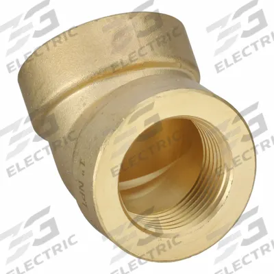 USA INDUSTRIALS Metal Pipe Elbow: 45° Elbow, 1 in x 1 in - Threaded Medium-Pressure Pipe Fittings