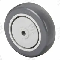 SHEPHERD Caster Wheel: 4 in Wheel Dia., 1 1/4 in Wheel Wd, Polyurethane, 300 lb Load Rating, Std (MPN WH04.0X1.25TPU33(GG)375). Key specifications — Brand: SHEPHERD; Wheel/Tread Color: Gray.